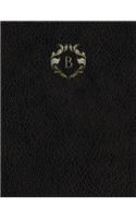 Monogram "B" Grid Sketchbook: (2 Monogram Black 150 Grid-Sketch)