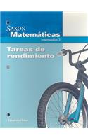 Performance Tasks: (Saxon Math Intermediate 3 Spanish)