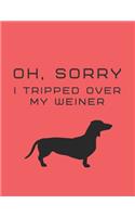 Oh, Sorry I Tripped Over My Weiner