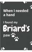 When I needed a hand, I found my Briard's paw: For Briard Puppy Fans