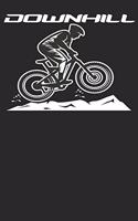 Downhill MTB: Notizbuch DIN A5 Blanko 120 Seiten Fahrrad MTB Mountainbike Rennrad Downhill Radsport Bike Geschenkidee & Weihnachten Journal Organizer Schreibheft 