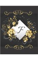 F Alphabet Notebook Journal Gift