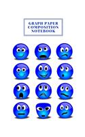 Graph Paper Composition Notebook: Grid Paper Notebook, Blue Graph Paper Composition Notebook, Quad Ruled, Math and Science Composition Notebook for Students, 100 Sheets (Large, 8.5 x
