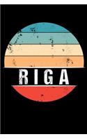 Riga: 100 Pages 6 'x 9' Travel Journal or Notebook