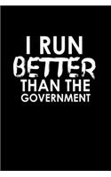 I Run Better Than The Government: Hangman Puzzles Mini Game Clever Kids 110 Lined Pages 6 X 9 In 15.24 X 22.86 Cm Single Player Funny Great Gift