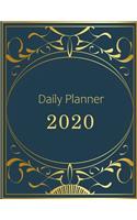 Daily Planner 2020: Large, 1 day per page. Daily Schedule, Goals, To-Dos, Assignments and Tasks. Includes Gratitude section, Meal planner, Mood and Water intake tracker