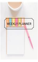 Weekly Planner: Undated, Original Business Style, Organize Notes, Ideas, Follow Up, Project Management, 6" x 9" - 110 Pages - Durable Soft Cover