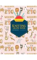 Knitting Graph Paper Notebook - 2: 3 Ratio: Knitters Graph Paper Journal, Knitting Design Graph Paper, Blank Knitting Patterns Book, Cute Zoo Animals Cover(98 Knitting Graph Paper Notebooks)