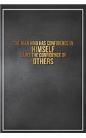 The Man Who Has Confidence in Himself Gains the Confidence of Others: Motivational Bullet Notebook - 120-Page Large Dot Grid Inspirational Journal - 6 X 9 Matte Softcover Diary