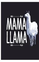 Mama Llama: Llama Journal 6 x 9, 120 Page Blank Lined Paperback Journal/Notebook