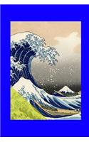 Waves: 6 X 9 Blank Lined Journal of Japanese Art