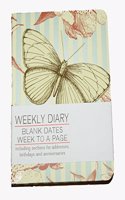 Non Dated Diary Butterfly