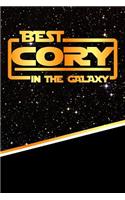 The Best Cory in the Galaxy: Journal Notebook Features 120 Pages of Lined Paper with a Matte Finished Cover. Perfect for Note Taking or Diary Entries.