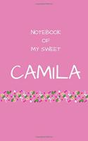 Notebook of my sweet Camila
