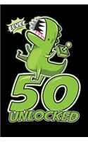 Level 50 Unlocked: Funny 50th Birthday Gag Gift, 6 X 9 Inch Notebook Journal, 120 Blank Lined Pages (60 Sheets.)