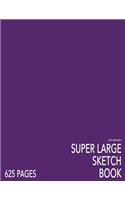 Cool Burgundy Super Large Sketchbook: Big Softcover Sketchbook, 625 Pages, Giant Sketchbook, Large Sketchbook for Drawing