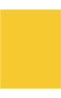 Sunflower Yellow 101 - Narrow Lined with Margins Notebook: 101 Pages, 8.5 x 11, Narrow Ruled, Journal, Soft Cover
