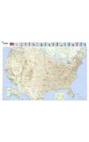 U.S.A - Michelin rolled & tubed wall map Paper