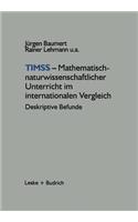 Timss -- Mathematisch-Naturwissenschaftlicher Unterricht Im Internationalen Vergleich