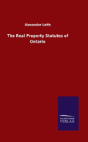 Real Property Statutes of Ontario