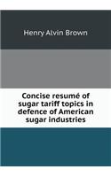 Concise resumé of sugar tariff topics in defence of American sugar industries: (English)