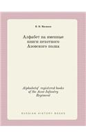 Alphabetof registered books of the Azov Infantry Regiment