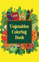 Vegetables Coloring Book for kids and toddlers