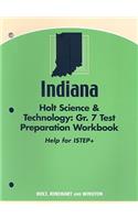 Indiana Holt Science & Technology Test Preparation Workbook, Grade 7