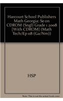 Harcourt School Publishers Math Georgia: Se on CDROM (Sngl) Grade 1 2008