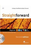 Straightforward 2nd Edition Beginner Workbook with key & CD