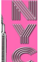 New York City Chrysler Building pink Drawing Writing creative blank journal: Hot Pink New York City Chrysler Building creative drawing journal