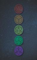 Platonic Solids: 6 x 9 journal, notebook or diary, college rule 7.1mm lined blank 120 pages