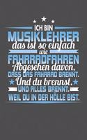 Ich Bin Musiklehrer Das Ist So Einfach Wie Fahrradfahren. Abgesehen Davon, Dass Das Fahrrad brennt. Und Du Brennst. Und Alles Brennt. Weil Du In Der Hölle Bist.: Praktischer Wochenplaner für ein ganzes Jahr - 15x23cm (ca. DIN A5)