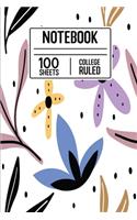 Notebook 100 Sheets College Ruled