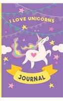 I Love Unicorns Journal