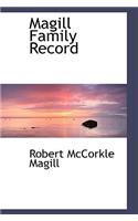 Magill Family Record