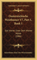 Oesterreichische Weisthumer V7, Part 1, Book 1