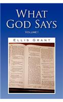 What God Says