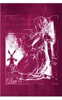 Alice in Wonderland Chalkboard Journal - Alice and The White Rabbit (Pink): 100 page 6" x 9" Ruled Notebook: Inspirational Journal, Blank Notebook, Blank Journal, Lined Notebook, Blank Diary(7 Alice in Wonderland Chalkboard Journal - Alice and the White Rabbit)