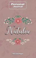 Natalia Notebook Journal Personal Diary Personalized Name 120 pages Lined (6x9 inches) (15x23cm)