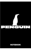 Penguin Notebook: 100 Dotted Pages - 6X9 Inches - Sketchbook - Diary - Journal - For Men And Women - Christmas Or Birthday Gift For Him And Her - Funny Gift Idea - Fo