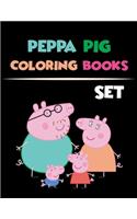 Peppa Pig Coloring Book Set: Peppa Pig Coloring Book Set 25 Pages - 8.5" x 11"