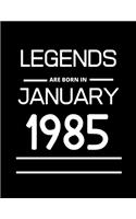 LEGENDS are born in January 1985