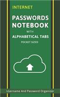 Internet Password Notebook