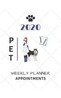 2020 Pet Weekly Planner Appointments