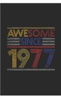 Awesome Since 1977: Dotted Bullet Grid Notebook - Journal for Birthday Gift Idea