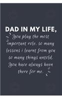 Dad In My Life, You Play The Most Important Role