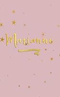 Marianne: Personalized Journal to Write In - Rose Gold Line Journal