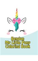 bendon my little pony coloring book: My little pony coloring book for kids, children, toddlers, crayons, adult, mini, girls and Boys. Large 8.5 x 11. 50 Coloring Pages