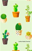 Cactus Bullet Journal: Bright Green, Dotted Bullet Journal or Notebook, 5x8, White Paper